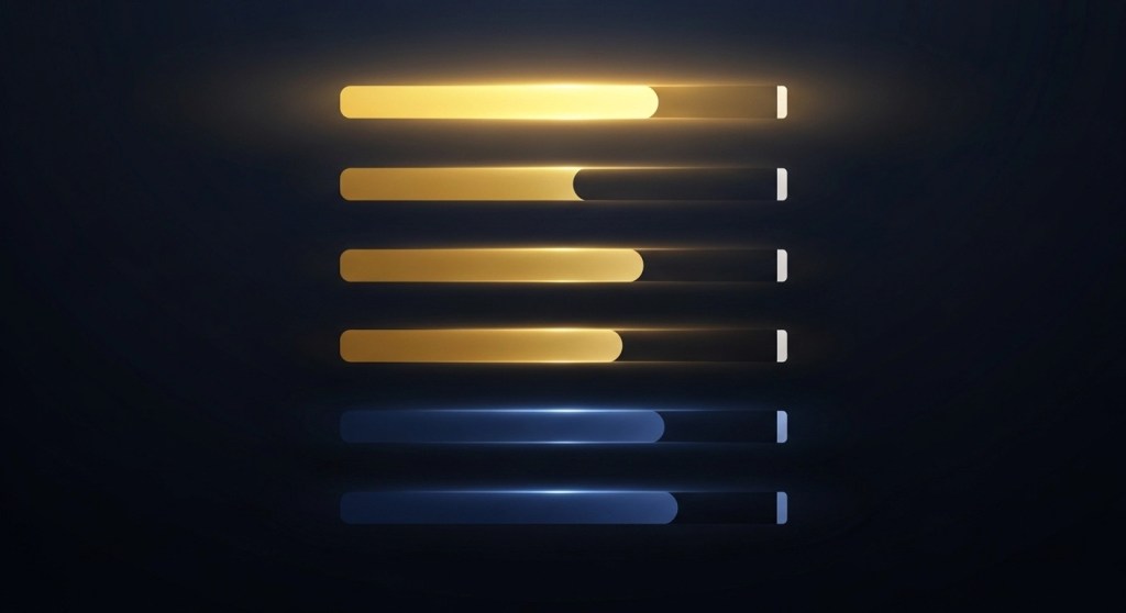 Five factors that make up a FICO credit score shown as weighted progress bars