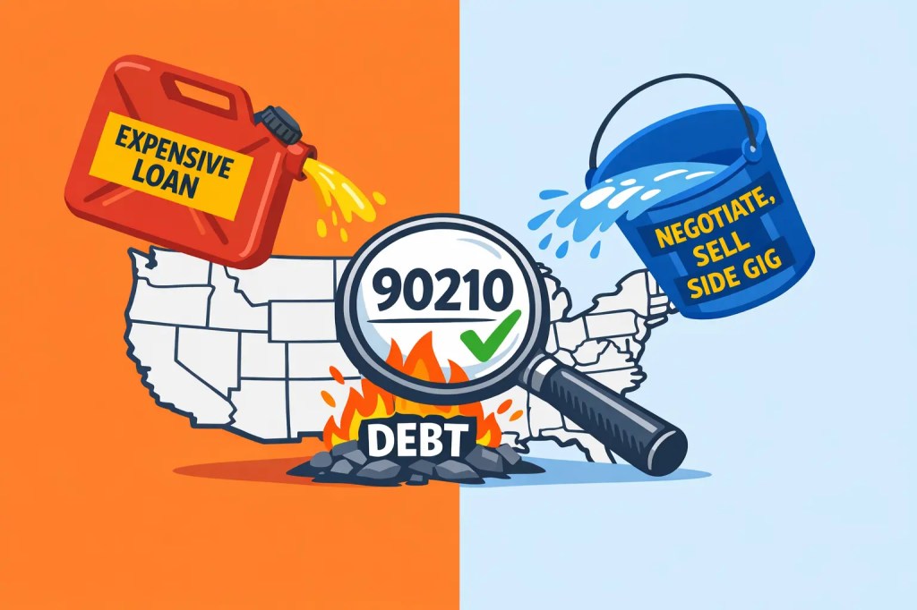 “Infographic showing ways to reduce a money emergency before taking a loan.”

